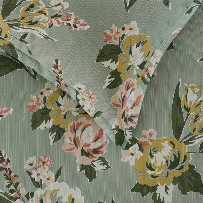 Salara - Queen Comforter Set - Green - Simple Home Plus