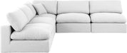 Comfy - 5 Piece Linen Modular Corner Armless Sectional - Simple Home Plus