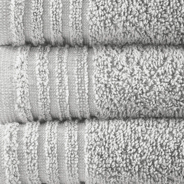 Big Bundle - Quick Dry 12 Piece Bath Towel Set - Silver - Simple Home Plus