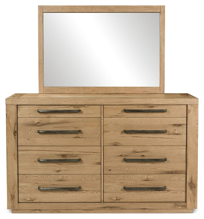 Bracken - Light Brown - Dresser And Mirror - Simple Home Plus