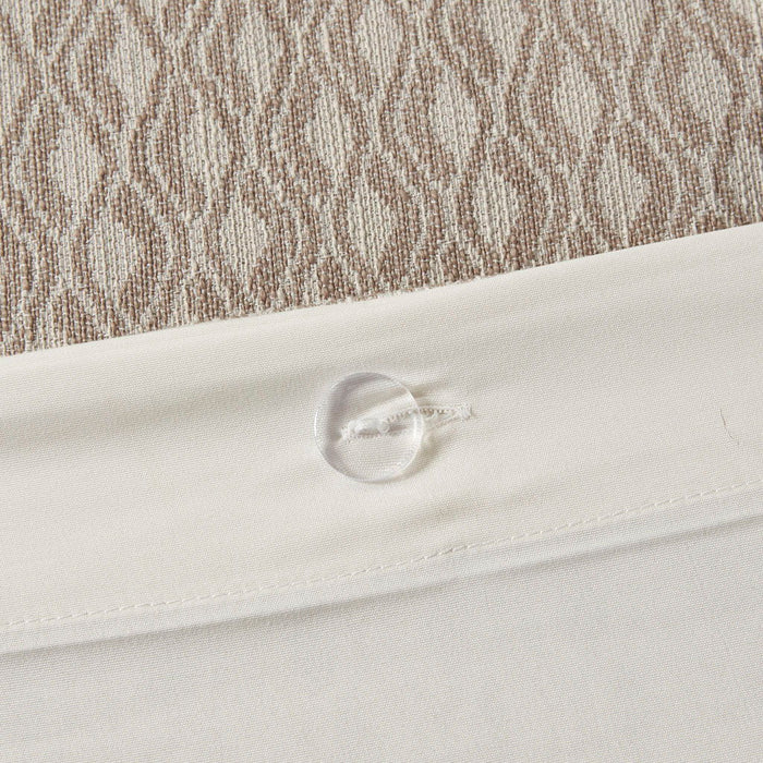 Grace - 8 Piece Geometric Comforter Set - Taupe - Simple Home Plus