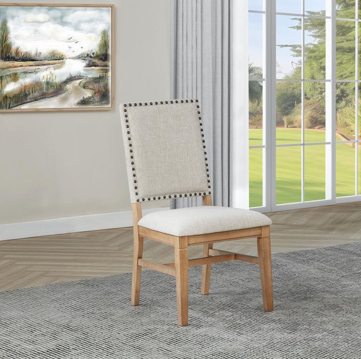 Middleton - Upholstered Dining Side Chair Beige (Set of 2) - Natural - Simple Home Plus