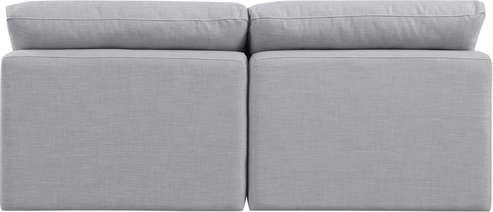 Indulge - Linen 2 Seat Modular Armless Sofa - Simple Home Plus