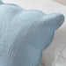 Tuscany - 3 Piece Full Reversible Scalloped Edge Quilt Set - Blue - Simple Home Plus
