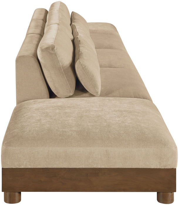 Turin - Chenille Fabric Upholstered Modular Sectional - Beige - Simple Home Plus