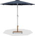 Fiji - Aluminum Patio Umbrella With Square Teak And White Base - Simple Home Plus
