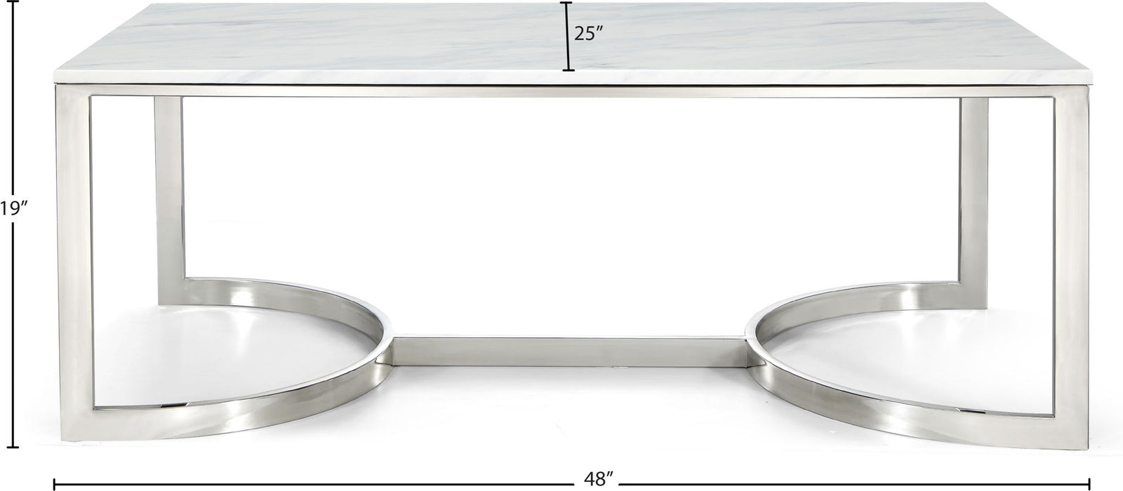 Copley - Coffee Table - Pearl Silver - Simple Home Plus