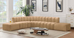 Arc - Velvet 7 Piece Corner Modular Sofa - Simple Home Plus