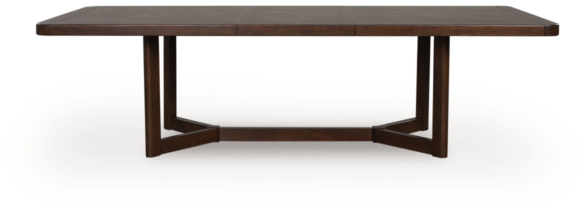 Dilenno - Rectangular Dining Room Extension Table - Dark Brown - Simple Home Plus