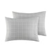 Cozy Cotton Flannel - California King Printed Sheet Set - Gray Windowpane - Simple Home Plus