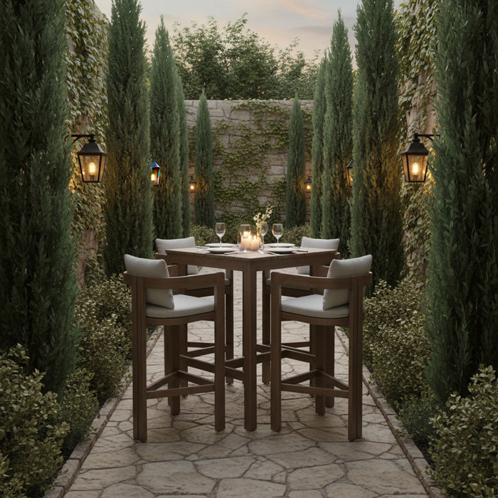 Newport - Water Resistant Fabric Upholstered Outdoor Patio Bar Stool - Simple Home Plus
