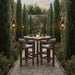 Newport - Water Resistant Fabric Upholstered Outdoor Patio Bar Stool - Simple Home Plus