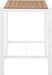 Nizuc - Outdoor Patio Square Bar Table - Simple Home Plus