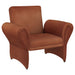 Liana - Upholstered Roll Arm Accent Armchair - Rust - Simple Home Plus