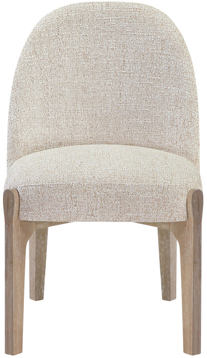 Torino - Upholstered Dining Chair With Brushed Natural Base (Set of 2) - Simple Home Plus