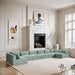 Shaggy - 8 Piece Modular U-Shaped Armless Sectional - Simple Home Plus