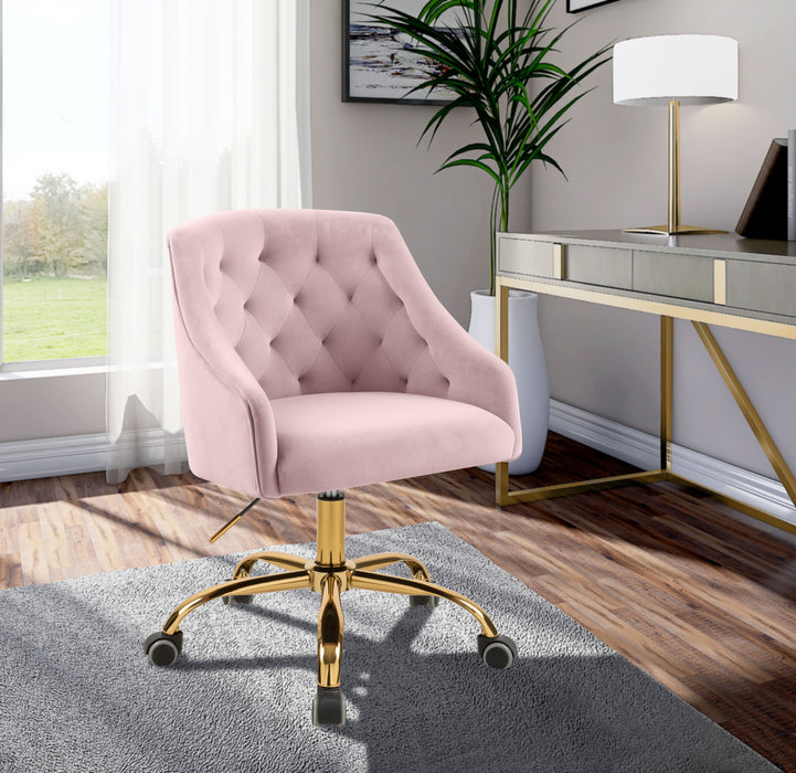 Arden - Office Chair with Gold Legs - Simple Home Plus