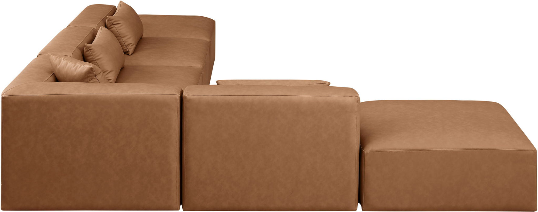 Cube - 6 Piece Modular Corner Armless Sectional - Simple Home Plus