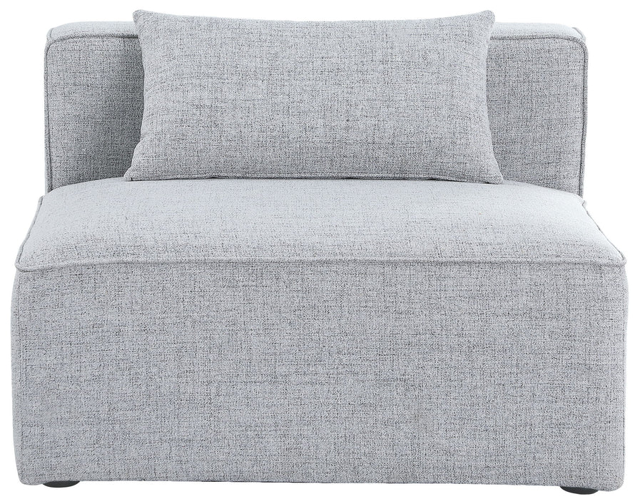 Cube - Linen Armless Chair - Simple Home Plus