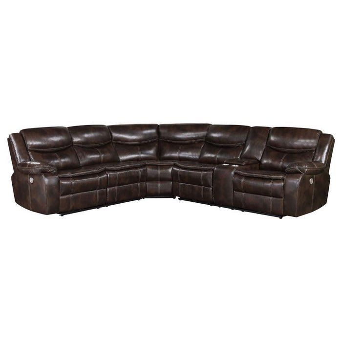 Sycamore - Upholstered Power Reclining Sectional Sofa - Simple Home Plus