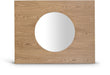 Optic - Oak Wood Frame Mirror - Simple Home Plus