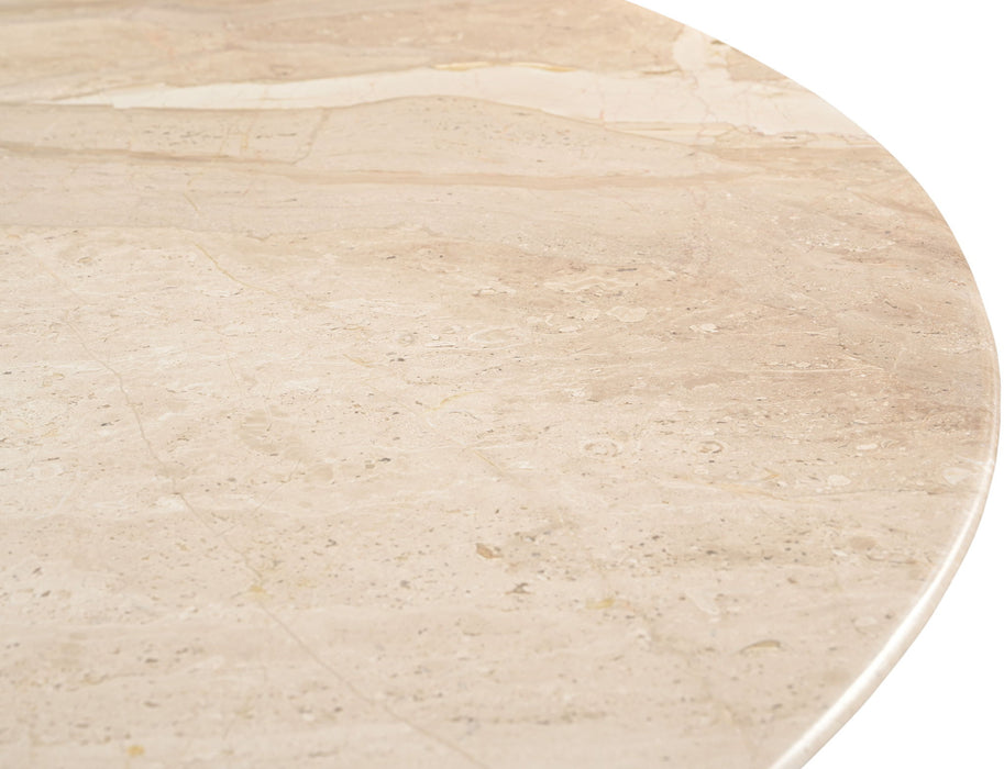 Liona - 42" Marble And Mango Wood Dining Table - Simple Home Plus