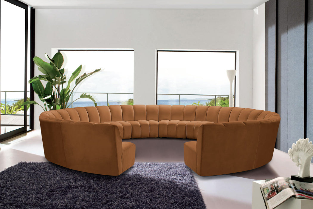 Infinity - 12 Piece Modular Sectional - Saddle - Simple Home Plus