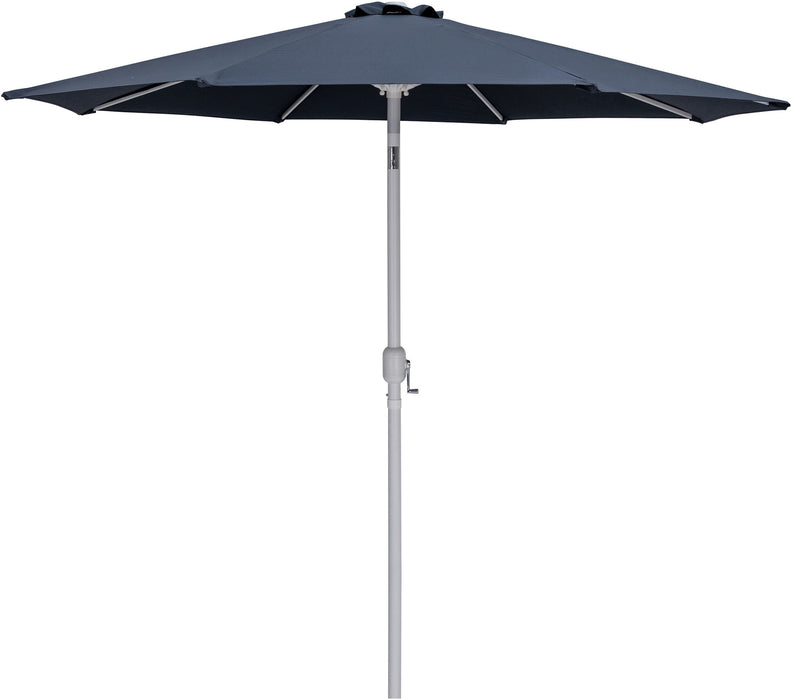 Fiji - Aluminum Patio Umbrella With Square Teak And White Base - Simple Home Plus