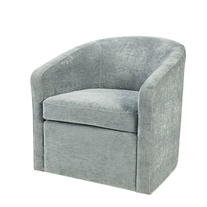 Amber - Swivel Chair - Light Blue - Simple Home Plus