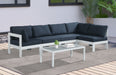 Nizuc - Outdoor Patio 5 Piece Modular Sectional With White Frame - Simple Home Plus