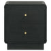 Cavelle - 2-Drawer Nightstand Bedside Table - Black - Simple Home Plus