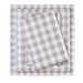 Cozy Flannel - 4 Piece California King Printed Sheet Set - Gray Herringbone Check - Simple Home Plus