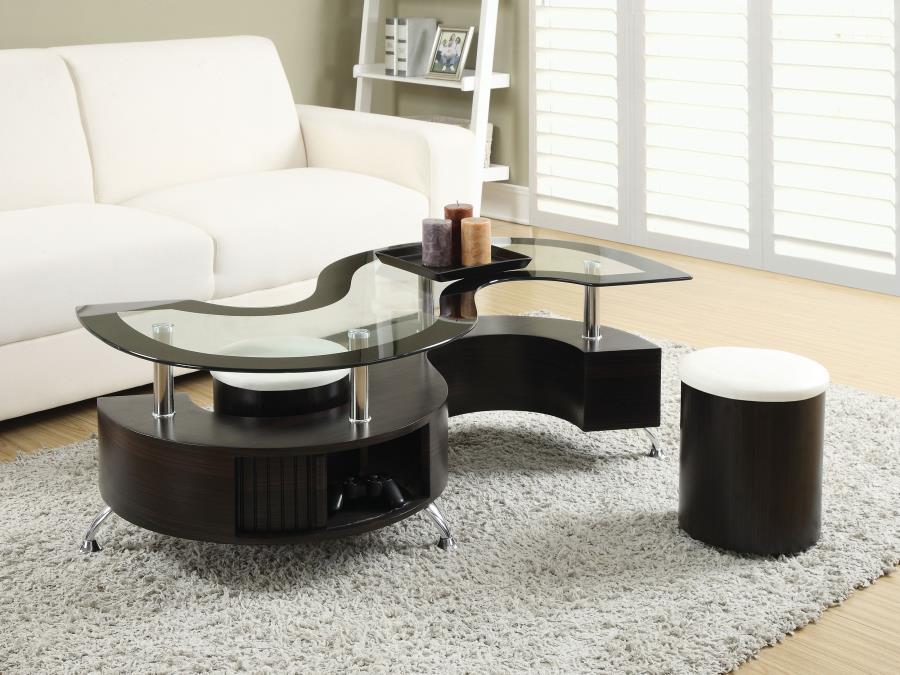 Buckley - 3 Piece Coffee Table And Stools Set - Simple Home Plus