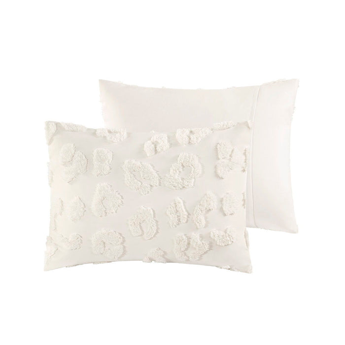 Larissa - 3 Piece King/California King Animal Duvet Cover Set - Off-White - Simple Home Plus