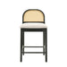 Lucio - Modern Farmhouse Wood Counter Height Kitchen Bar Stool - Simple Home Plus