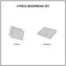 Oakley - King 3 Piece Reversible Bedspread Set - Seafoam - Simple Home Plus