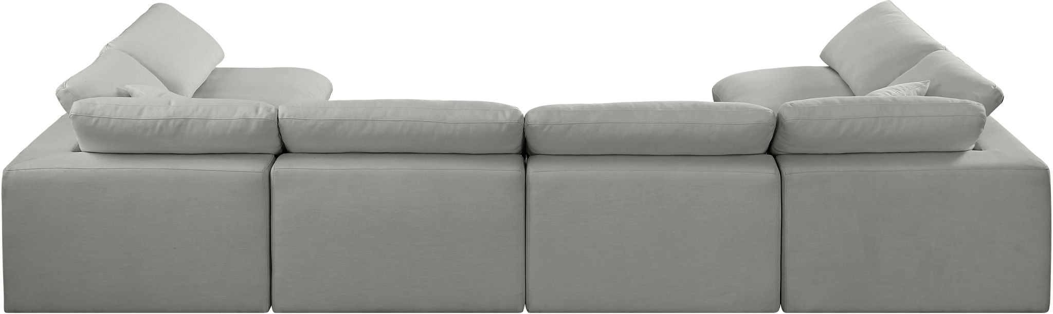 Comfy - 6 Piece Linen Modular Armless Sectional - Simple Home Plus