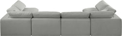 Comfy - 6 Piece Linen Modular Armless Sectional - Simple Home Plus
