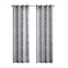 Averil - 63" Grommet Top Sheer Bird On Branches Burnout Window Curtain - Gray - Simple Home Plus