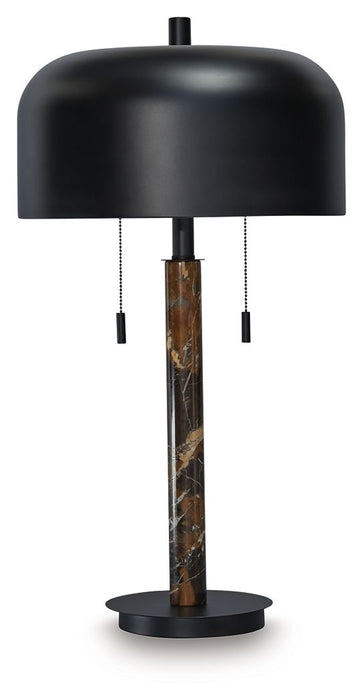 Alanbert - Brown / Black - Metal Table Lamp - Simple Home Plus