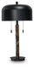 Alanbert - Brown / Black - Metal Table Lamp - Simple Home Plus