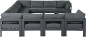 Nizuc - Outdoor Patio 11 Piece Modular Sectional With Gray Frame - Simple Home Plus
