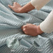 Waffle Weave - Cotton Blanket - Aqua - Simple Home Plus