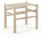 Santos - Faux Leather Upholstered Bench - Natural Frame - Simple Home Plus