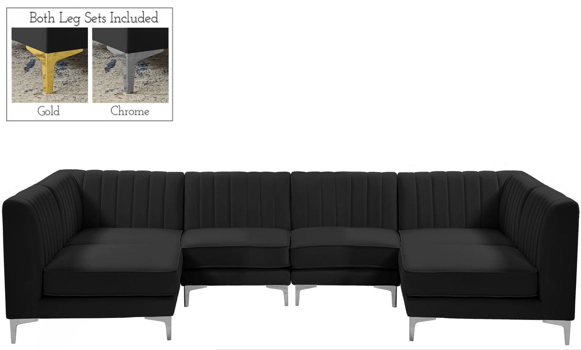 Alina - 6 Piece Modular U-Shaped Sectional - Simple Home Plus
