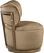 Elara - Velvet Upholstered Swivel Accent Chair - Stained Brown - Simple Home Plus