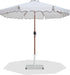 Amalfi - Aluminum Patio Umbrella - White Base / Light Brown Pole - Simple Home Plus