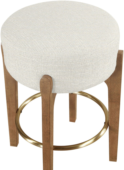Torino - Backless Counter Stool With Brushed Brown Base (Set of 2) - Simple Home Plus