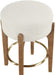 Torino - Backless Counter Stool With Brushed Brown Base (Set of 2) - Simple Home Plus