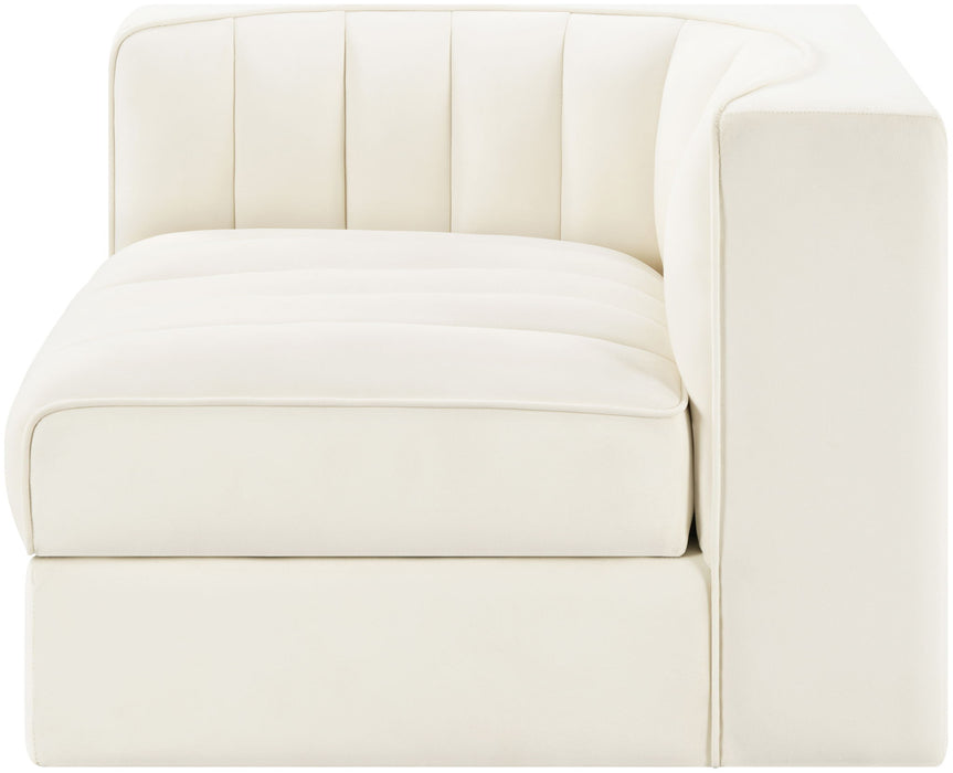 Rummi - Velvet Performance Fabric Upholstered Modular Corner Chair - Simple Home Plus